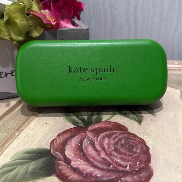 Kate Spade New York Eyeglass Case So Happy to See You Green - Picture 7 of 8